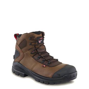 Red Wing Férfi Crv 6-inch Safety Toe Munkavédelmi Bakancs Barna